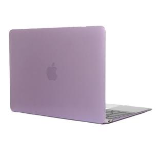 Colored Transparent Crystal Hard Protective Case for Macbook 12 inch(Purple)