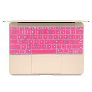 Soft 12 inch Silicone Keyboard Protective Cover Skin for new MacBook, American Version(Magenta)