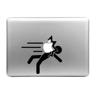 Hat-Prince Apple Hit Little Person Pattern Removable Decorative Skin Sticker for MacBook Air / Pro / Pro with Retina Display, Size: L