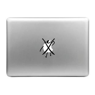 Hat-Prince Double Knives Little Person Pattern Removable Decorative Skin Sticker for MacBook Air / Pro / Pro with Retina Display, Size: S