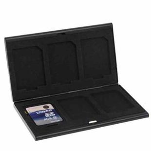 6 in 1 Memory Card Protective Case Storage Box , Size: 92 x 60 x 9mm(Black)