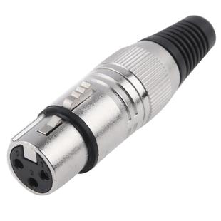 3 Pin XLR Female Plug Microphone Connector Adapter