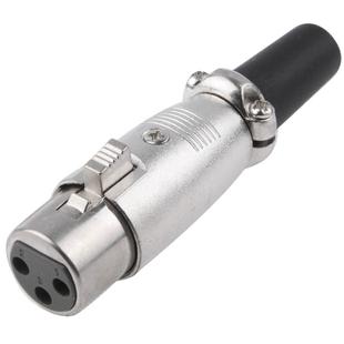 3 Pin XLR Female Plug Microphone Connector Adapter