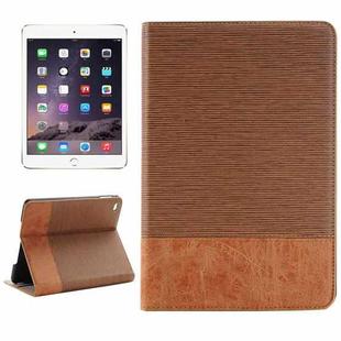 Cross Texture Horizontal Flip Smart Leather Case with Holder & Card Slots & Wallet for iPad Mini 4(Brown)