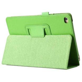 Litchi Texture Horizontal Flip PU Leather Protective Case with Holder for iPad mini 4(Green)