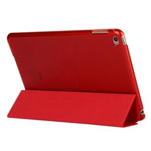 Horizontal Flip Leather Case with Three-Folding Holder & Sleep / Wake-up Function for iPad mini 4(Red)
