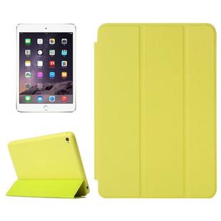 Horizontal Flip Solid Color Leather Case with Holder & Sleep / Wake-up Function for iPad mini 4(Green)