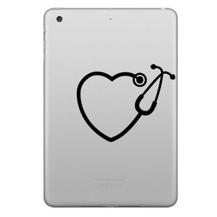 ENKAY Hat-Prince Heart-shaped Stethoscope Pattern Removable Decorative Skin Sticker for iPad mini / 2 / 3 / 4