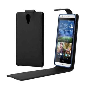 Vertical Flip Magnetic Snap Leather Case for HTC Desire 620(Black)