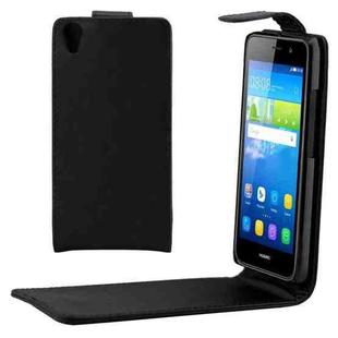 For Huawei  Y6 Vertical Flip Magnetic Buckle PU Leather Case(Black)