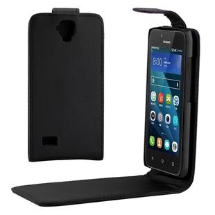 For Huawei  Y560 Vertical Flip Magnetic Buckle PU Leather Case(Black)
