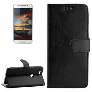 Crazy Horse Texture Horizontal Flip Leather Case with Holder & Card Slots & Wallet & Photo Frame for Google Nexus 6P(Black)