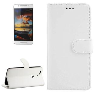 Crazy Horse Texture Horizontal Flip Leather Case with Holder & Card Slots & Wallet & Photo Frame for Google Nexus 6P(White)