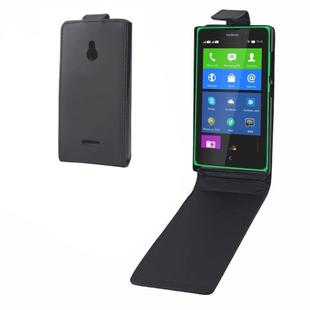 Vertical Flip Leather Case for Nokia XL(Black)