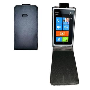 Vertical Flip Leather Case for Nokia 900(Black)