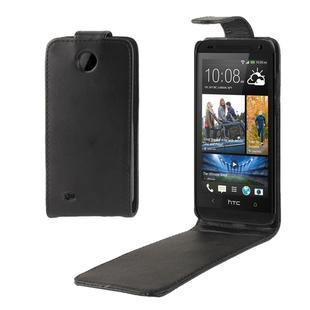 Vertical Flip  Leather Case for HTC Desire 300  (Black)