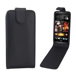 For HTC Desire 601 / Zara Vertical Flip Magnetic Snap Leather Case(Black)