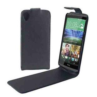 For HTC Desire 820 Vertical Flip Magnetic Snap Leather Case(Black)