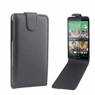 For HTC Desire 816 Vertical Flip Magnetic Snap Leather Case(Black)
