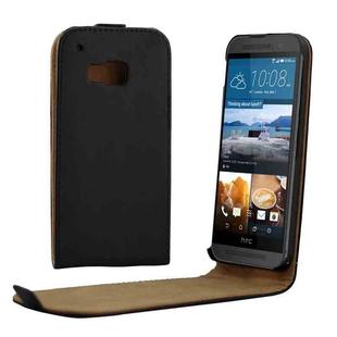 For HTC One M9 Vertical Flip Magnetic Button Leather Case