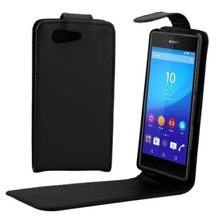Nappa Texture Vertical Flip Magnetic Snap Leather Case for Sony Xperia Z4 Compact / mini(Black)