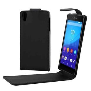 Vertical Flip Magnetic Button Leather Case for Sony Xperia Z4