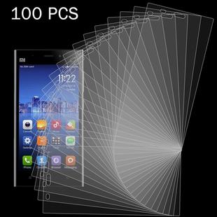 100 PCS for Xiaomi Mi 3 0.26mm 9H Surface Hardness 2.5D Explosion-proof Tempered Glass Screen Film