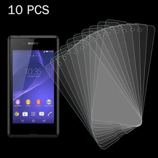 10 PCS for Sony Xperia E3 0.26mm 9H Surface Hardness 2.5D Explosion-proof Tempered Glass Screen Film