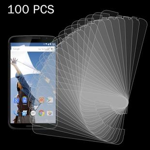100 PCS for Google Nexus 6 0.26mm 9H Surface Hardness 2.5D Explosion-proof Tempered Glass Screen Film