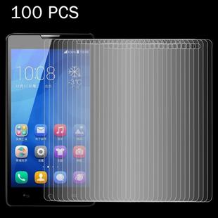 100 PCS for Huawei Honor 3X / G750 0.26mm 9H Surface Hardness 2.5D Explosion-proof Tempered Glass Screen Film