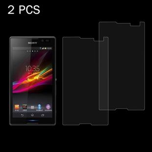 2 PCS for Sony Xperia C / S39h 0.26mm 9H Surface Hardness 2.5D Explosion-proof Tempered Glass Screen Film
