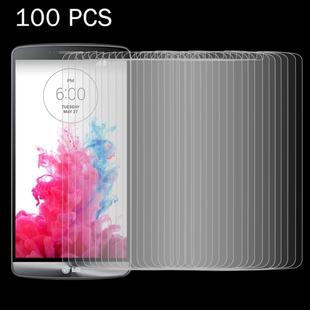 100 PCS for LG G3 / D855 / D856 / D857 / D859 0.26mm 9H Surface Hardness 2.5D Explosion-proof Tempered Glass Screen Film