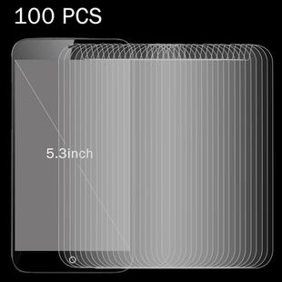 100 PCS 5.3 inch Mobile Phones 0.26mm 9H Surface Hardness 2.5D Explosion-proof Tempered Glass Screen Film