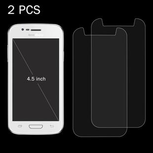 2 PCS for  4.5 inch Mobile Phones 0.26mm 9H Surface Hardness 2.5D Explosion-proof Tempered Glass Screen Film