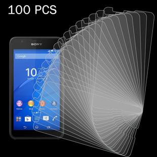 100 PCS for Sony Xperia E4G 0.26mm 9H Surface Hardness 2.5D Explosion-proof Tempered Glass Screen Film