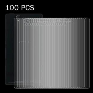100 PCS for Sony Xperia Z / L36h 0.26mm 9H Surface Hardness 2.5D Explosion-proof Back Tempered Glass Film