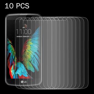 10 PCS for LG K10 0.26mm 9H Surface Hardness 2.5D Explosion-proof Tempered Glass Screen Film