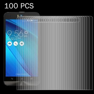 100 PCS for Asus Zenfone Selfie / ZD551KL 0.26mm 9H Surface Hardness 2.5D Explosion-proof Tempered Glass Screen Film
