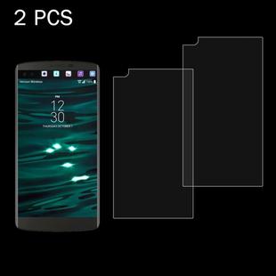 2 PCS for LG V10 0.26mm 9H Surface Hardness 2.5D Explosion-proof Tempered Glass Screen Film