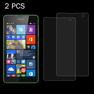 2 PCS for Microsoft Lumia 535 0.26mm 9H Surface Hardness 2.5D Explosion-proof Tempered Glass Screen Film