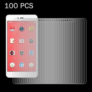 100 PCS for  Smartisan U1 0.26mm 9H Surface Hardness 2.5D Explosion-proof Tempered Glass Screen Film