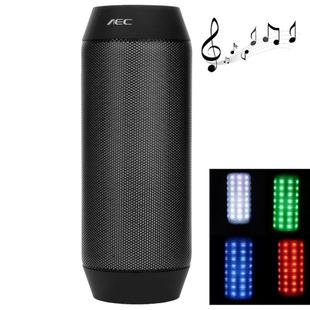 AEC BQ-615 Pulse Portable Bluetooth Streaming Speaker with Built-in LED Light Show & Mic, For iPhone, Galaxy, Sony, Lenovo, HTC, Huawei, Google, LG, Xiaomi, other Smartphones and all Bluetooth Devices(Black)