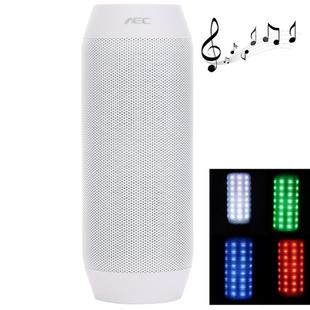 AEC BQ-615 Pulse Portable Bluetooth Streaming Speaker with Built-in LED Light Show & Mic, For iPhone, Galaxy, Sony, Lenovo, HTC, Huawei, Google, LG, Xiaomi, other Smartphones and all Bluetooth Devices(White)