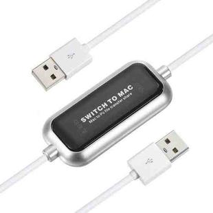 Switch-To-MAC USB 2.0 Transfer Kit Data Link Cable, MAC to PC / PC to PC / MAC to MAC File Transfer Share, Length: 165cm