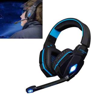 EACH G4000 Stereo Gaming Headset with Mic Volume Control & LED Light for Computer, Cable Length: 2.2m(Blue)