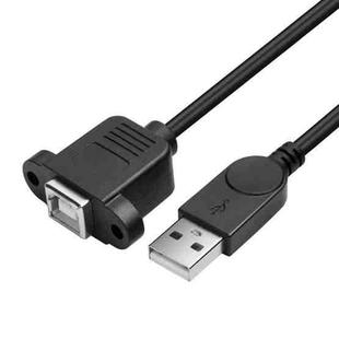 USB 2.0 Male to USB 2.0 Type-B Female Printer / Scanner Adapter Cable for HP, Dell, Epson, Length: 50cm(Black)