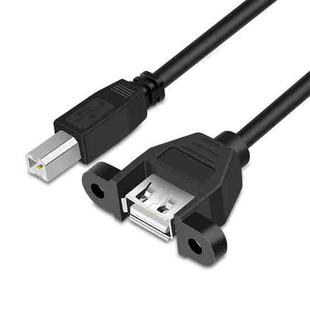 USB 2.0 Type-B Male to USB 2.0 Female Printer / Scanner Adapter Cable for HP, Dell, Epson, Length: 50cm(Black)