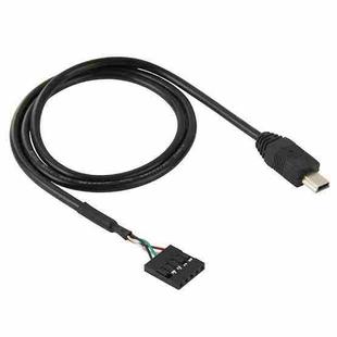 5 Pin Motherboard Female Header to Mini USB Male Adapter Cable, Length: 50cm