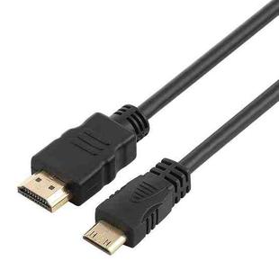 1.5m Mini HDMI to HDMI 19Pin Cable , 1.3 Version, Support HD TV / Xbox 360 / PS3 etc (Gold Plated)(Black)