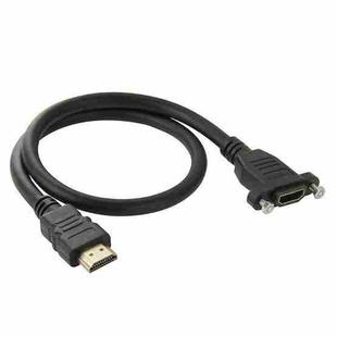 50cm High Speed HDMI 19 Pin Male to HDMI 19 Pin Female Connector Adapter Cable(Black)